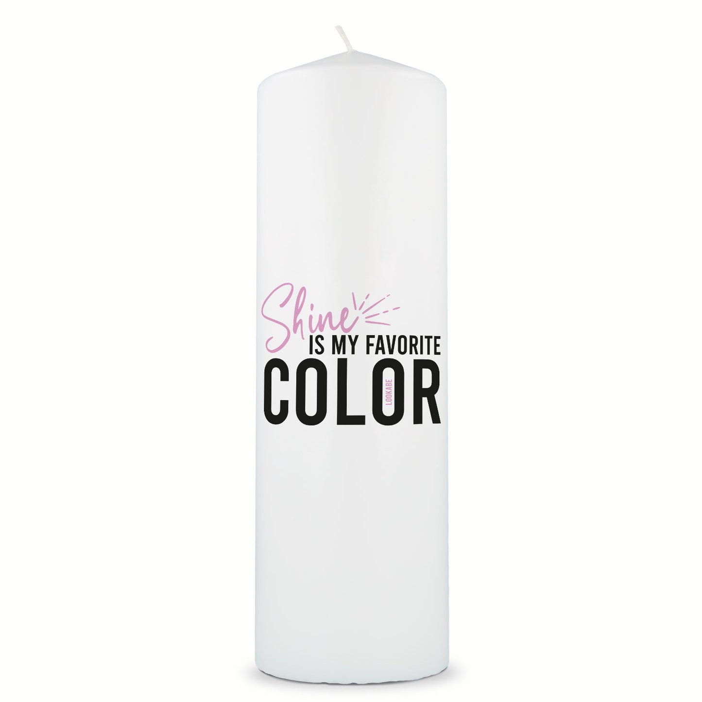 Kerze "Shine is my favorite color"