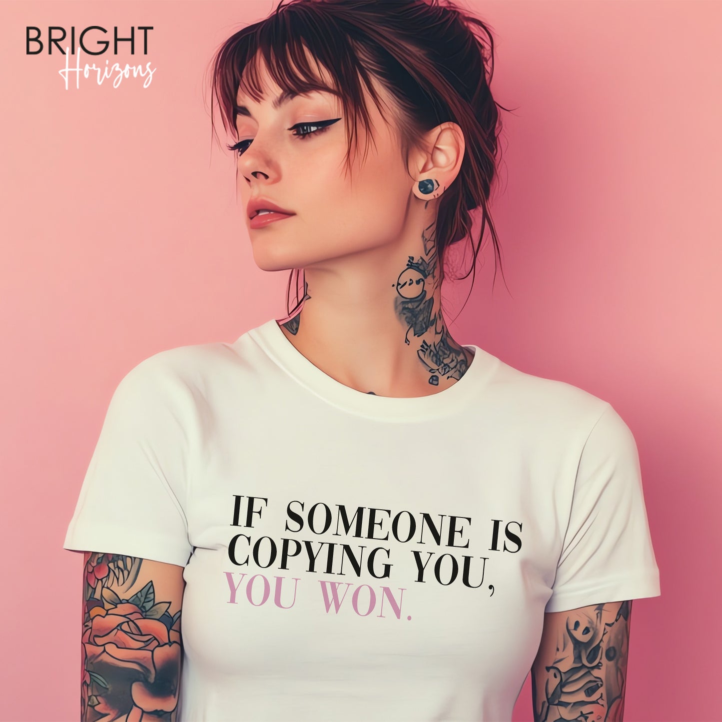 T-Shirt "If someone is copying you"